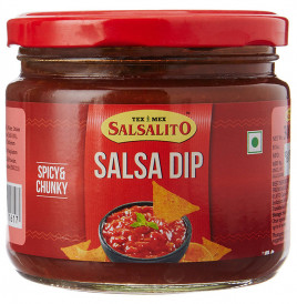 Salsalito Salsa Dip Spicy & Chunky  Glass Jar  300 grams